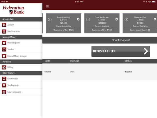 Screenshot #6 pour Federation Bank for iPad