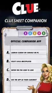 cluesheet companion iphone screenshot 1