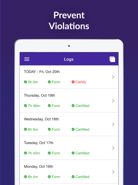 HOS247 ELD Logbook iPad screenshot 4 - Business app