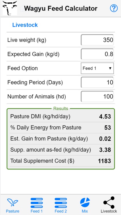 Wagyu Feed Calculator screenshot-4
