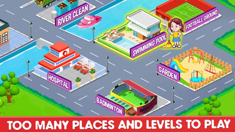 Girls City and Home Cleaning screenshot-5