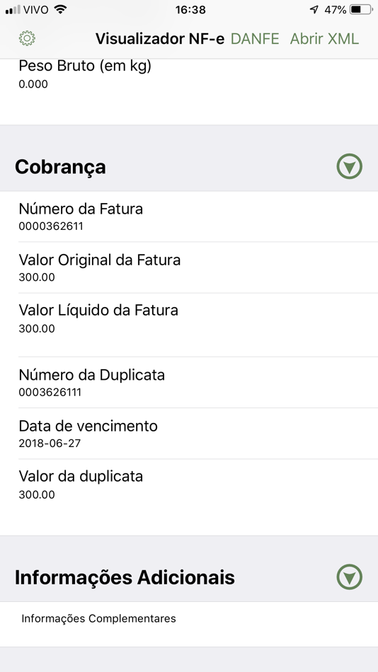 #4. Visualizador NF-e (iOS) Podle: Robson Previato