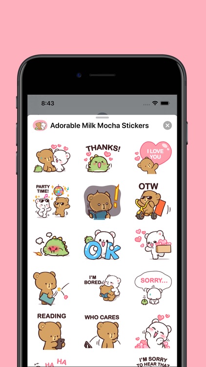 Adorable Milk Mocha Stickers