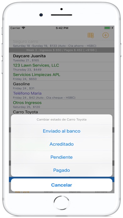 Screenshot #2 pour JBudget - Presupuesto Familiar