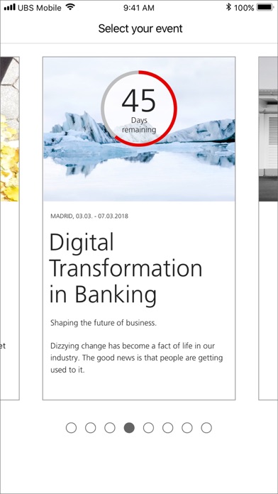 Screenshot #1 pour UBS Events