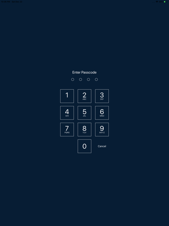 Secure Secret Password Manager iPad screenshot