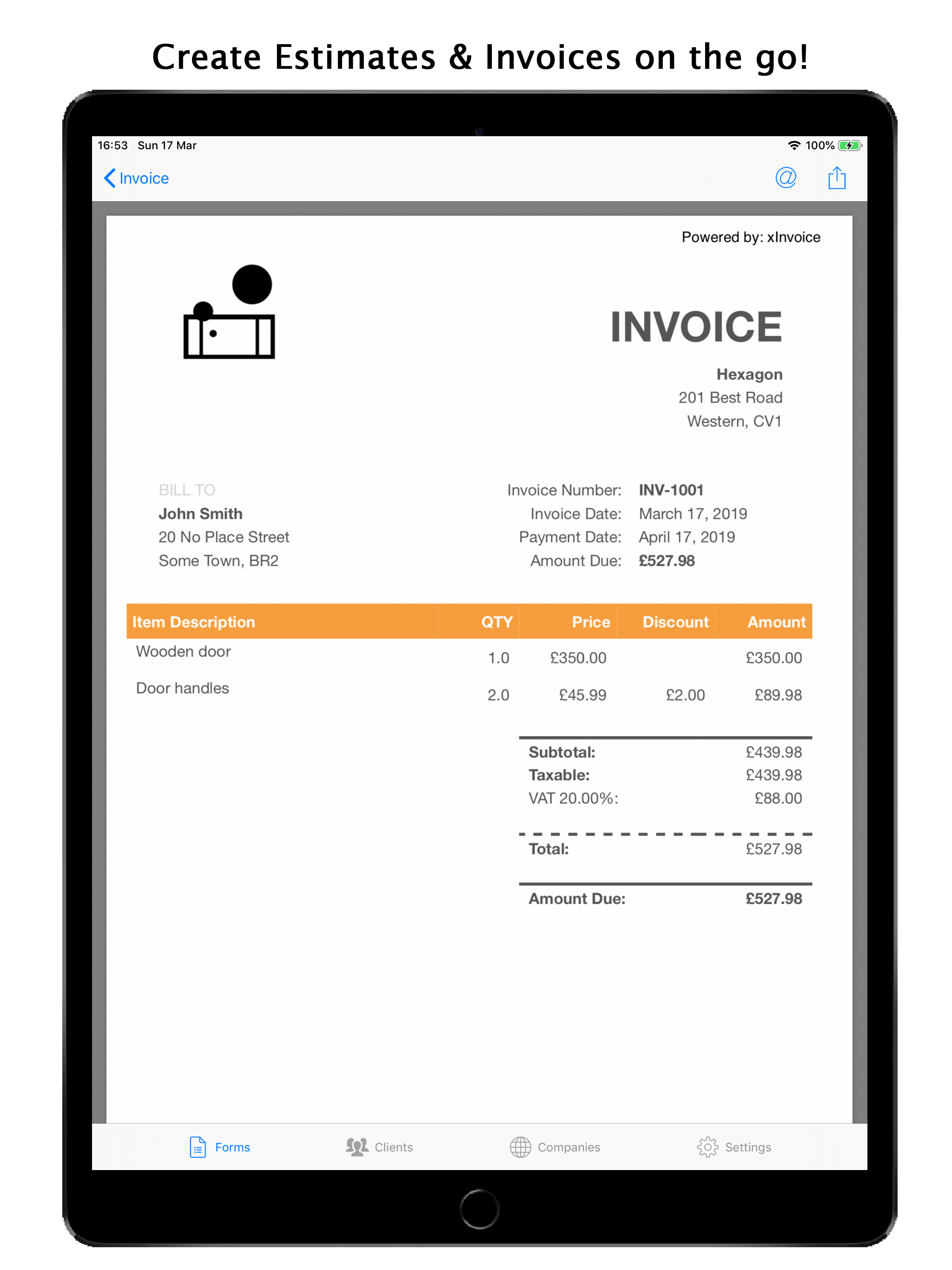 Easy Invoice Pro - PDF export