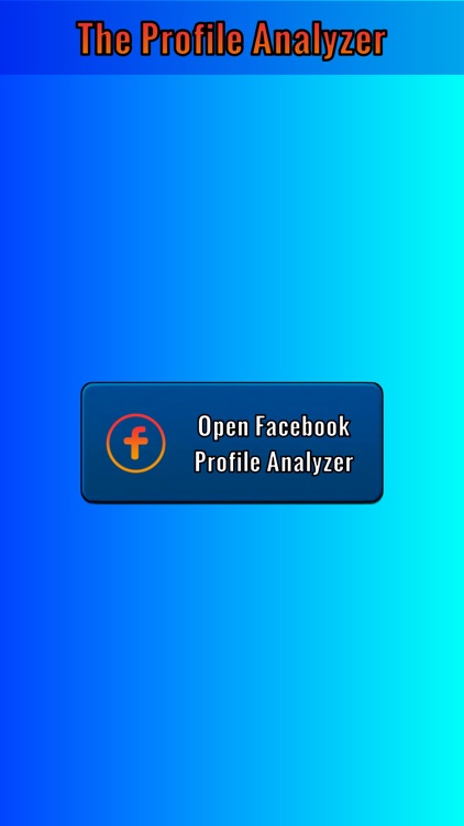 Profile analyser for Facebook