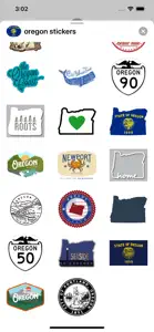 Oregon emojis - USA stickers screenshot #2 for iPhone