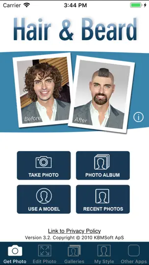 Captura de pantalla de Hair And Beard Styles PRO en iPhone 9