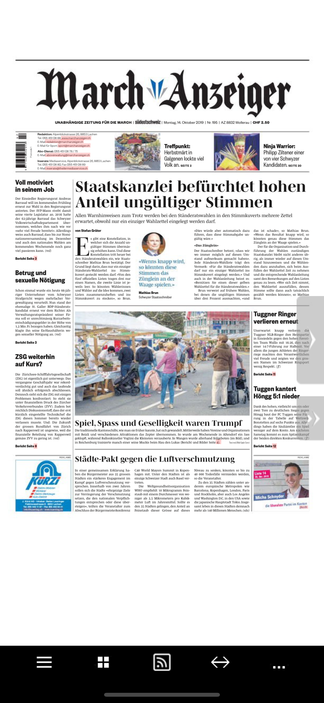 March Anzeiger
