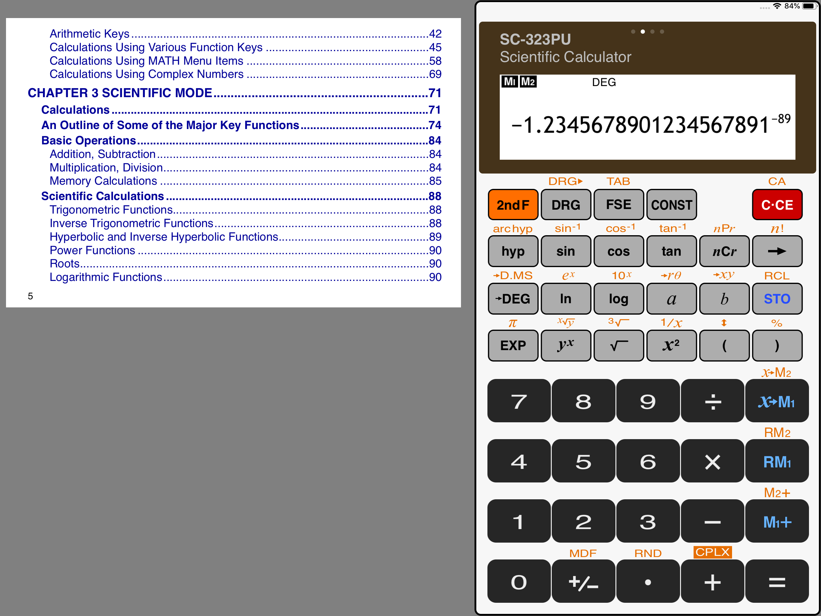 Calculator SC-323PU screenshot 9