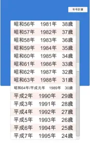年号計算 ~japanese calendar~ iphone screenshot 2