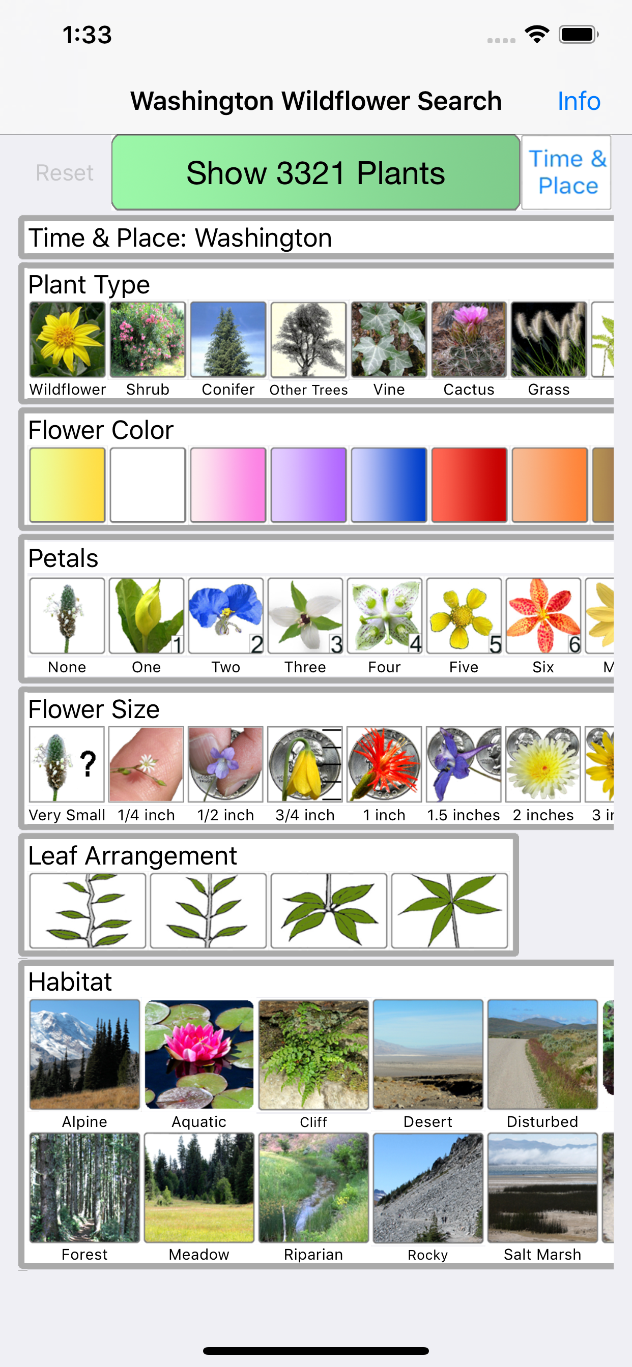 Washington Wildflower Search