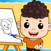 乐乐学画画-画画游戏涂鸦涂色画画板 - iPadアプリ