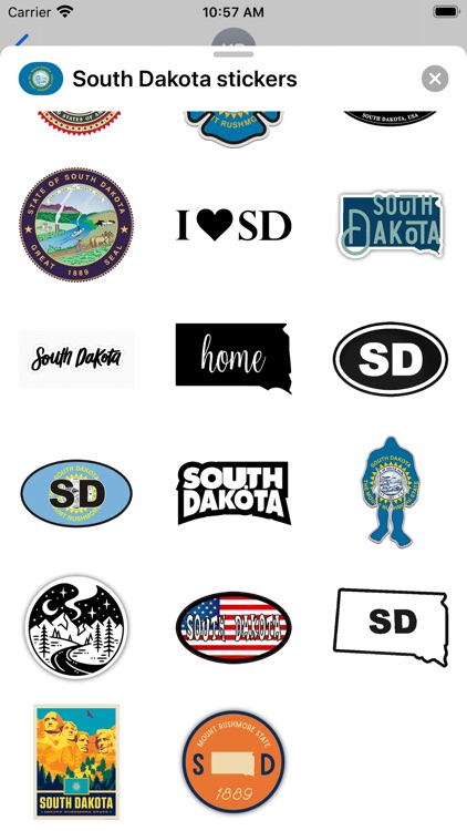 South Dakota - USA stickers