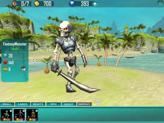 Wild Animal Beast Battle Game iPad screenshot 8 - Games app