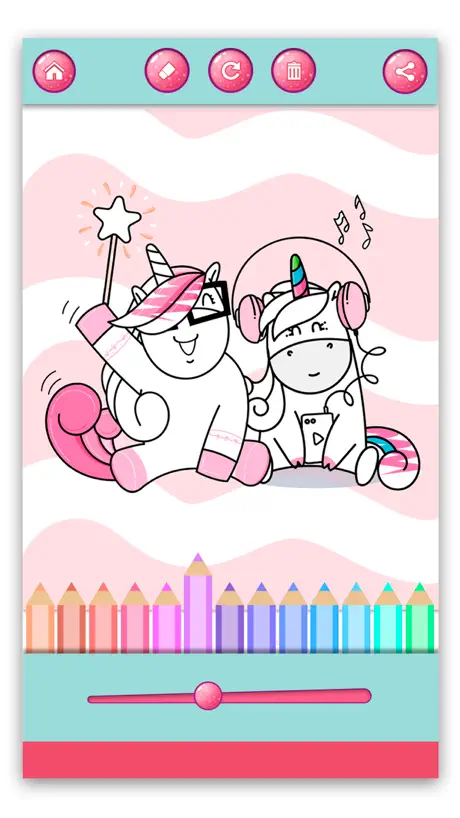 Unicorns – Pony Coloring Book