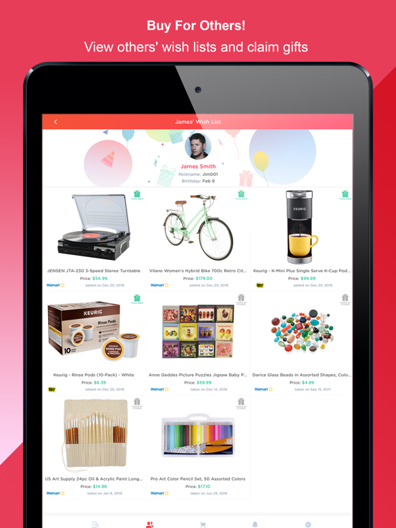 Wishworks: Build Wish Lists iPad screenshot 5 - Shopping app