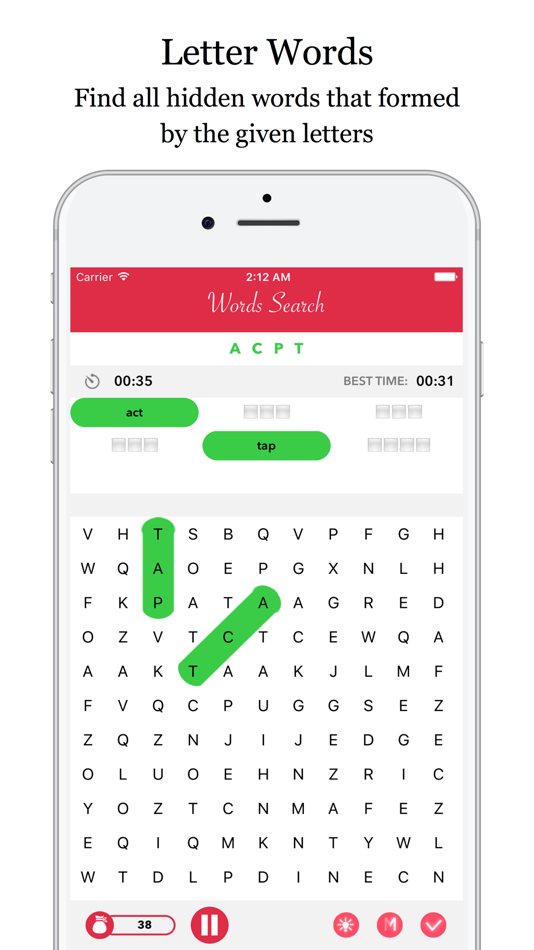 #4. Word Search - Fun Puzzle (iOS) 由: Markus Wu