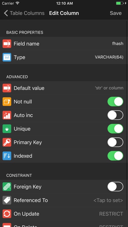 Iodine MySQL screenshot-3