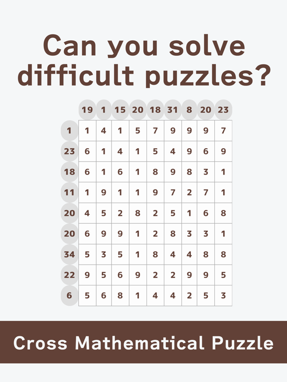 Screenshot #6 pour Cross Mathematical Puzzle