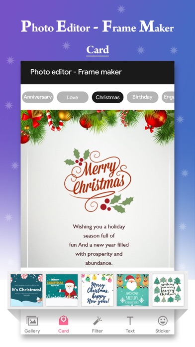 Photo Editor:Frame-Card Maker iPhone screenshot 5 - Photo & Video app