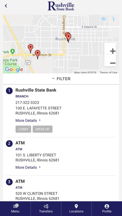 Rushville State Bank Screenshot