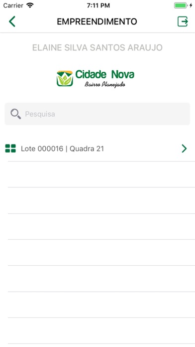Nova Bairros Screenshot