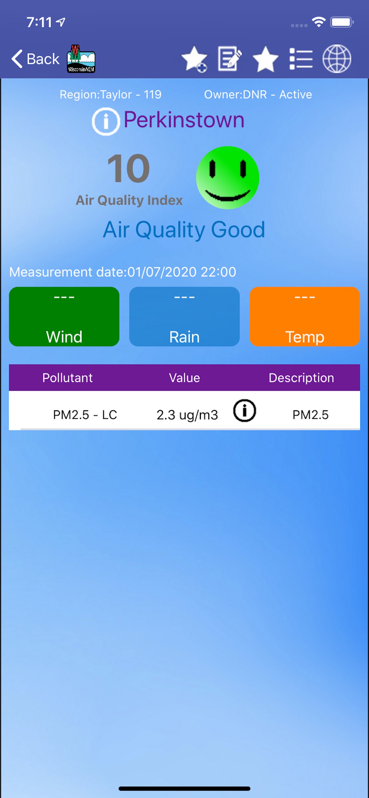 WisconsinAQM screenshot 3