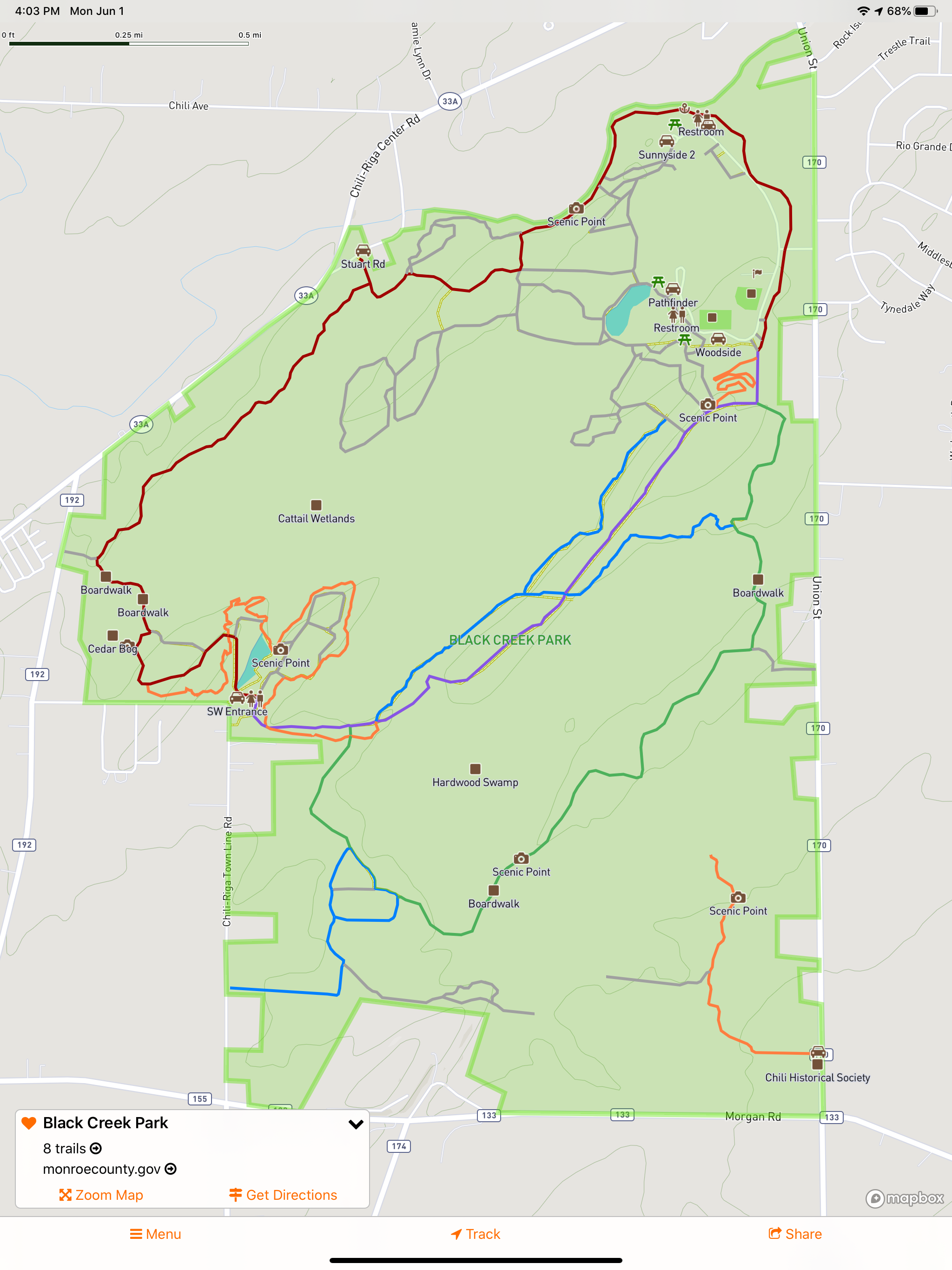 #TrailsRoc Maps