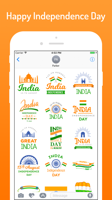 Independence Day Stickers !! screenshot 4