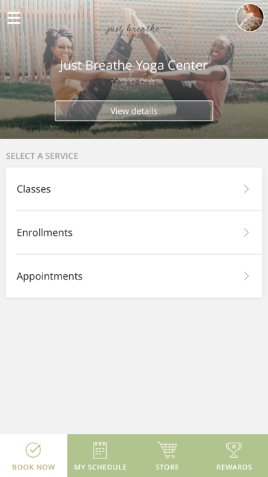 Screenshot #1 pour Just Breathe Yoga Center