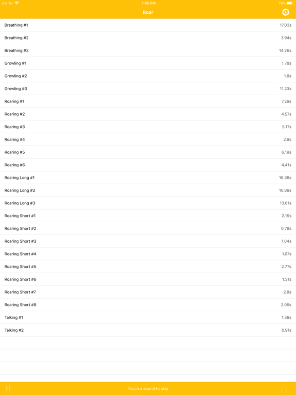 Roar - Lion Sounds iPad screenshot 1 - Entertainment app