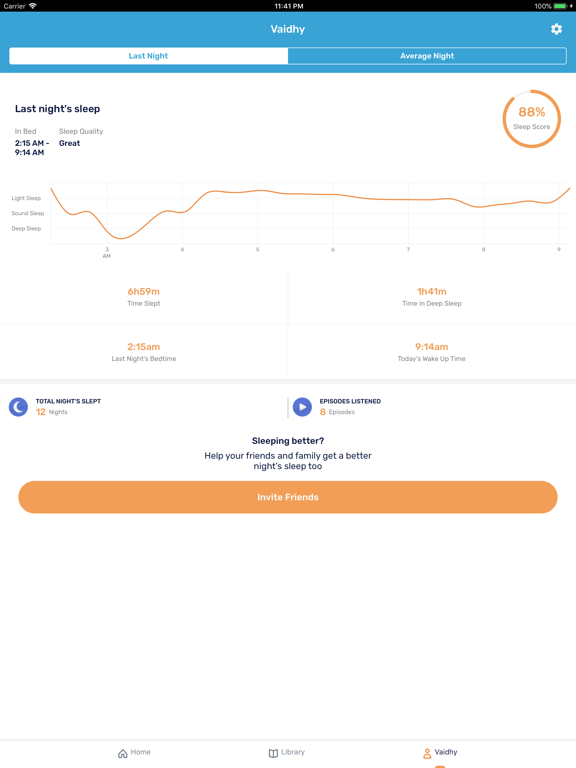 Bedtime - Stories & Meditation iPad screenshot 5 - Health & Fitness app