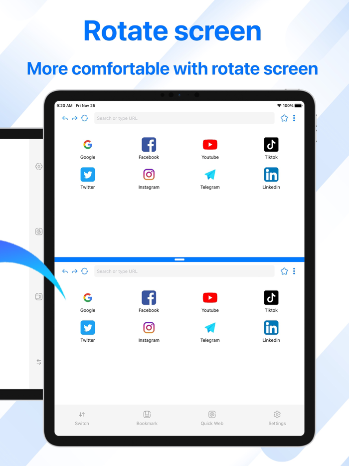 Dual Browser - Screen Split