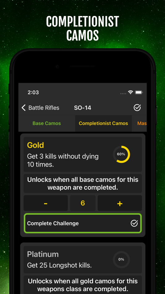 #4. MWII Camo Tracker (iOS) By: Daniel Ryman