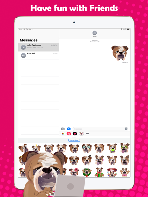 Screenshot #6 pour BullMoji for Bulldog Lovers