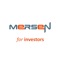 Mersen’s app for investors allows to find targeted information for shareholders and investors (press releases, financial presentations, share price, financial calendar, …) on your smartphone or tablet