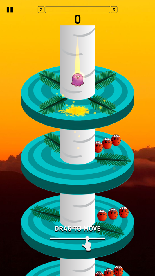 #2. Spiral Jump Game (iOS) By: Dan Nguyen Ngoc Dan