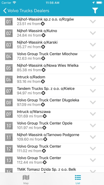 Volvo Trucks Dealer Locator screenshot-3