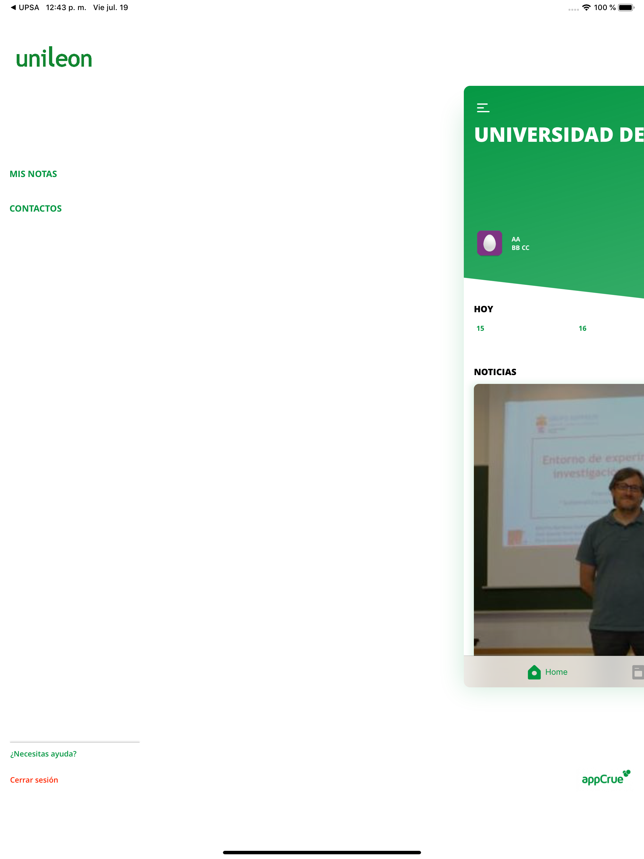 Unileon App screenshot 11