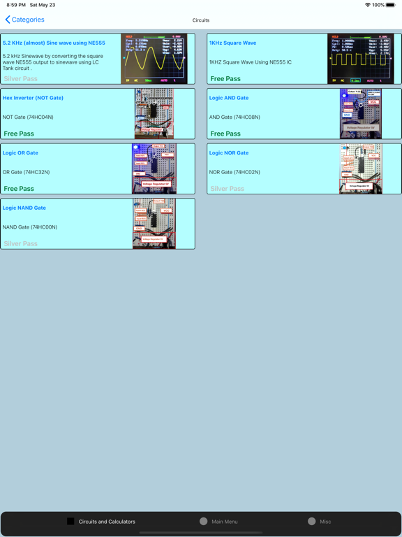 Electronics Circuit Calculator iPad screenshot 4 - Education app