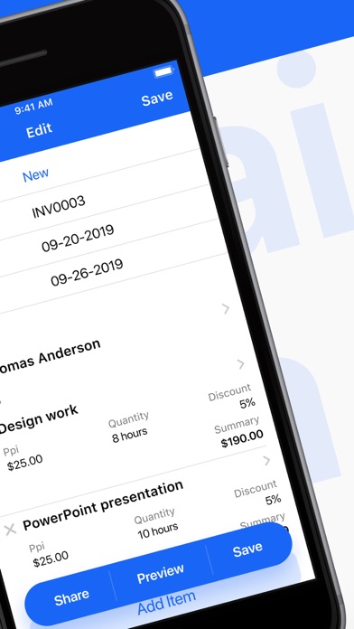 Invoice maker app – invoicing Screenshot