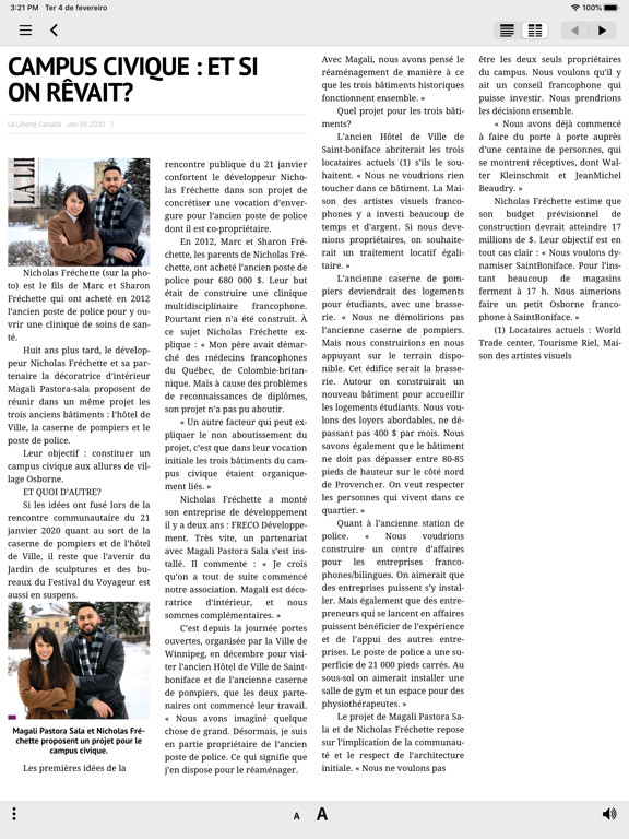 LA LIBERTÉ iPad screenshot 6 - News app