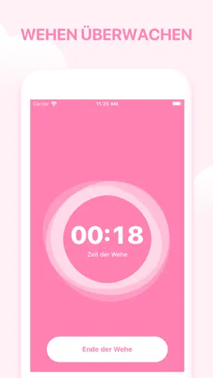 Screenshot von Storky - Wehentimer auf dem iPhone 2