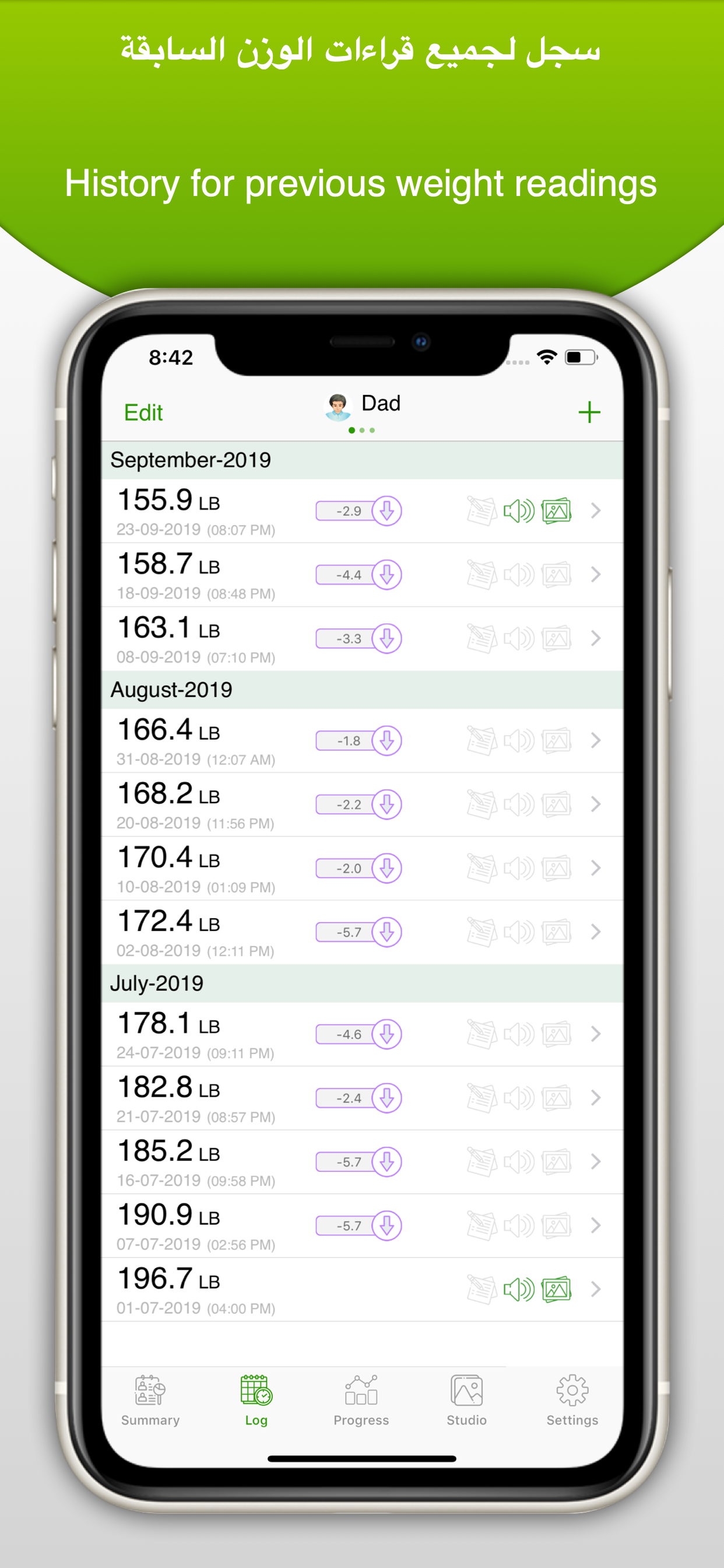 Weight Tracker - مراقب الوزن