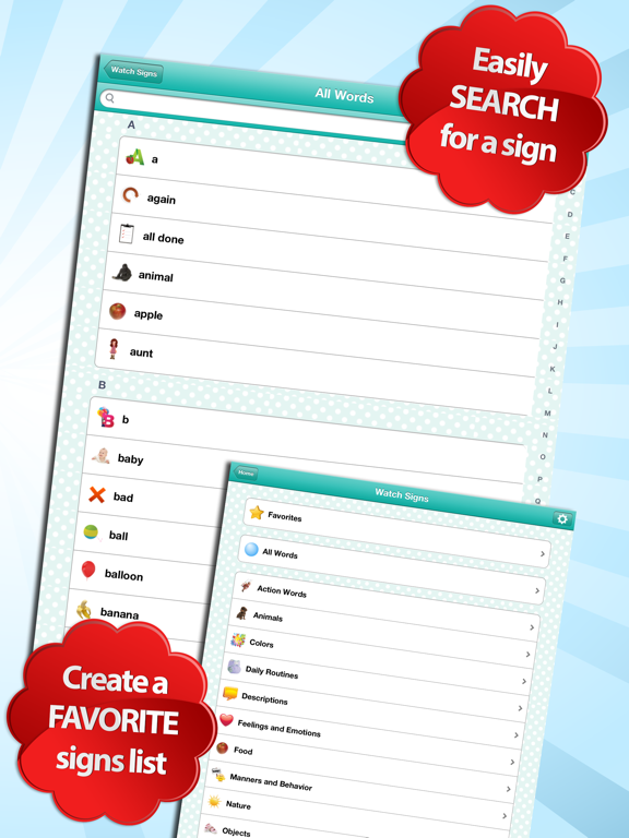 Baby Sign and Learn ASL Pro iPad screenshot