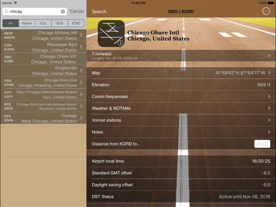Airports Plus iPad screenshot 1 - Travel app