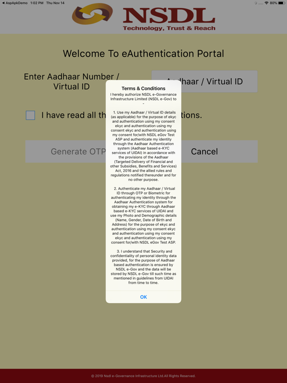 Screenshot #5 pour NSDL e-Governance